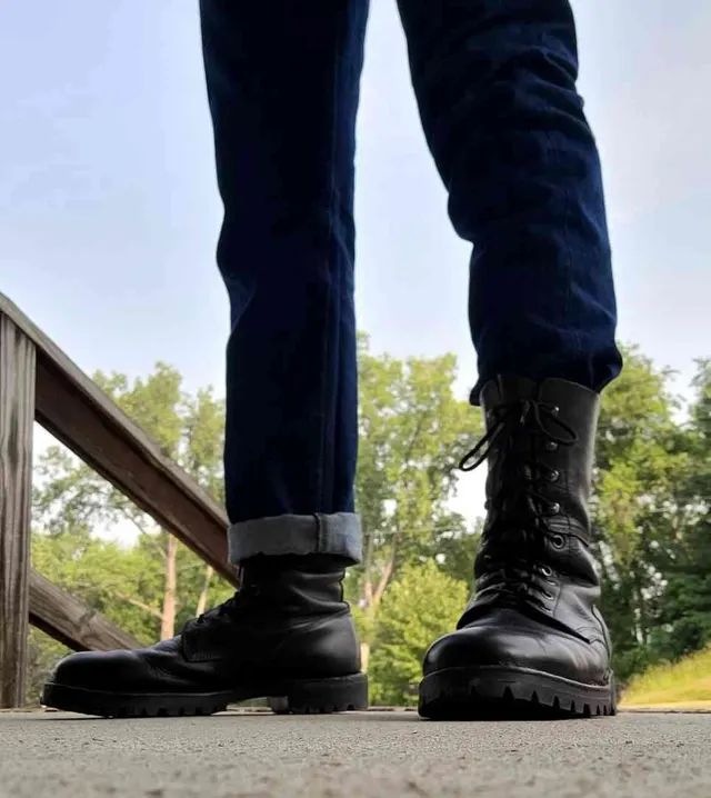 Austrian Feldschuh Leicht boots I've had since 2018. Tuck or roll?