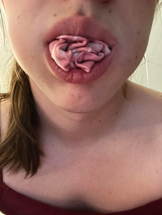 As promised, a layered pantie bandanna gag 🤭