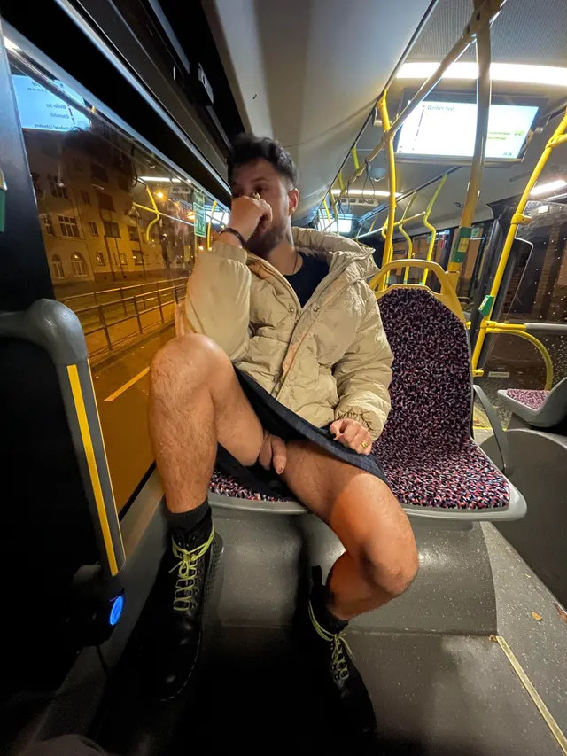 Surprise public bus, sit across?