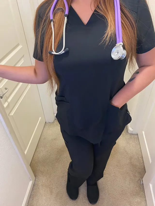 I took some pics after work. I hope you enjoy them all. I love taking them for those who love real nurses in scrubs