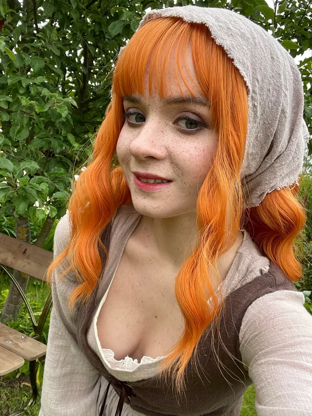 In a dress or naked?