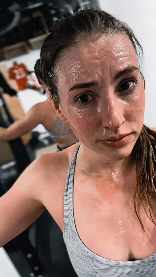 sweat stinging my eyes 🥵