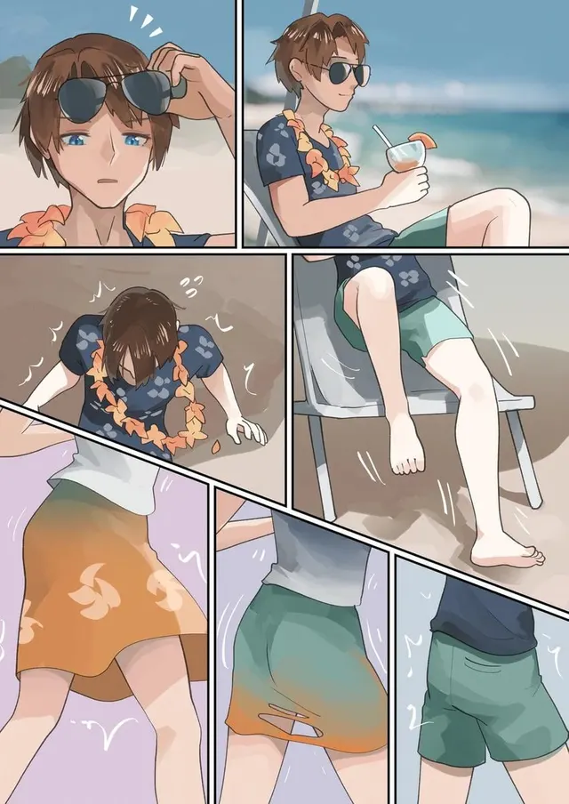  Beach transformation (ウェルト on Pixiv) 
