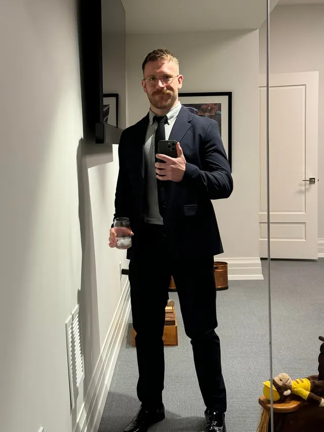 Traveled all the way to Wisconsin for my cousin's wedding! Not a single other gay man in sight. Had fun dressing up and being sentimental and teary-eyed regardless. :) 