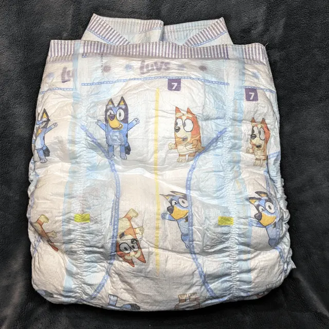 Back to making diapers!!! This time Bluey Luvs!!!!!!