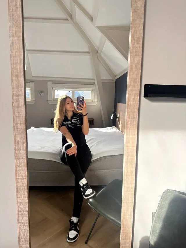 I love comparing myself in and out of clothes