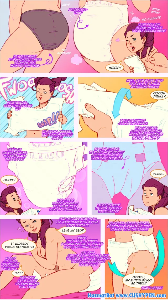 A little comic on how to change your own diapers!