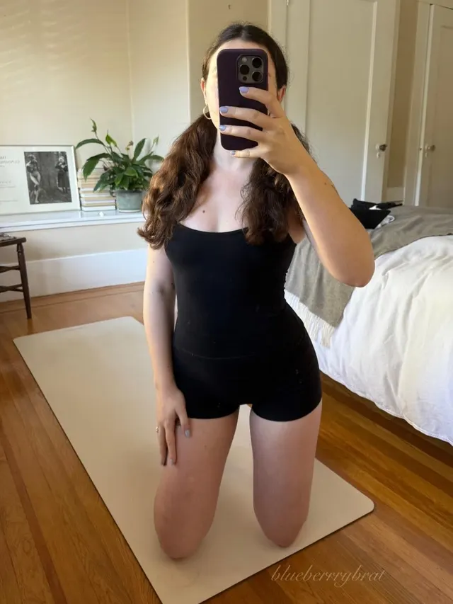 Before the gym, and after my workout 