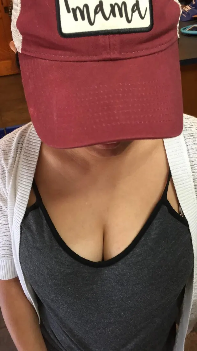 My hubby said I need to wear more outfits that show some cleavage