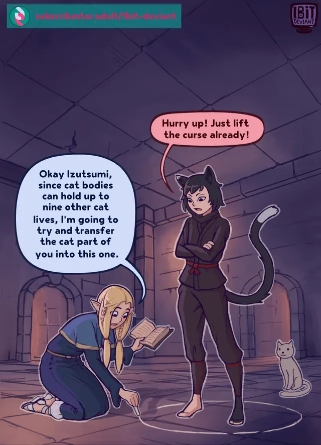 Multi Marcil by 1bit-deviant (Catgirl Multi-boob Expansion Humor)