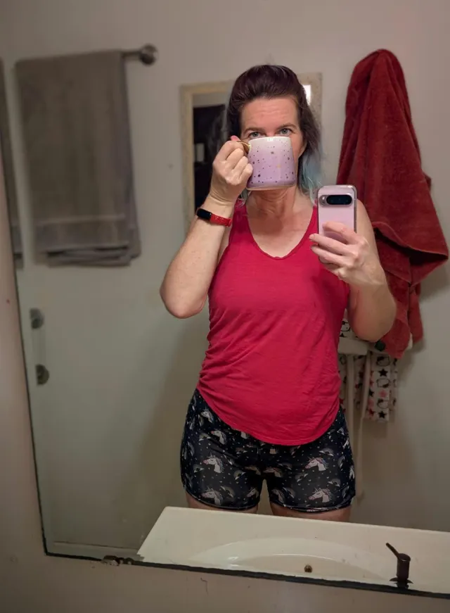 Naked coffee is a great way to start the day. Also I love this new mug I just bought