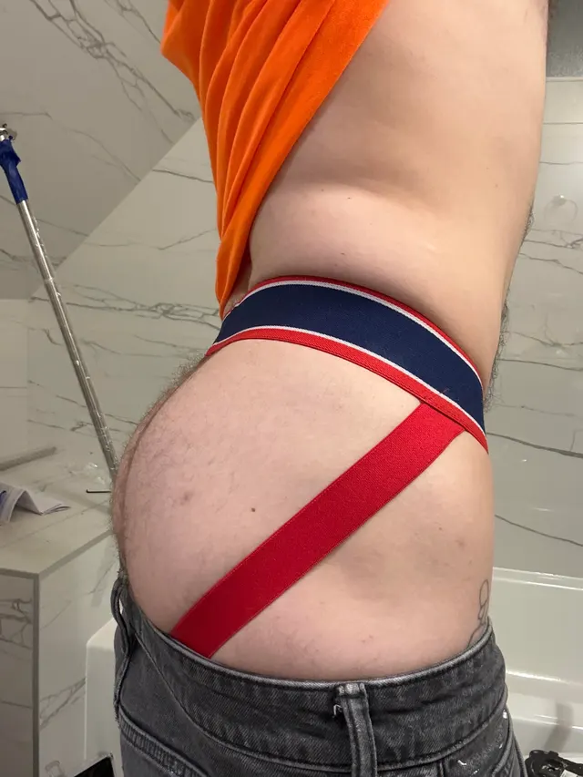Wearing jockstraps at work