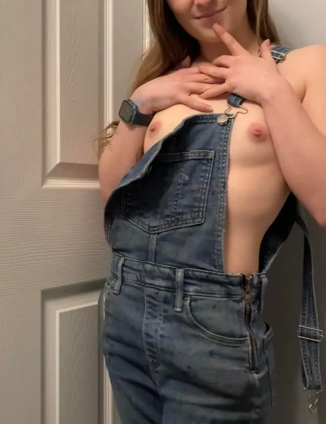 Swipe to take off my overalls :)