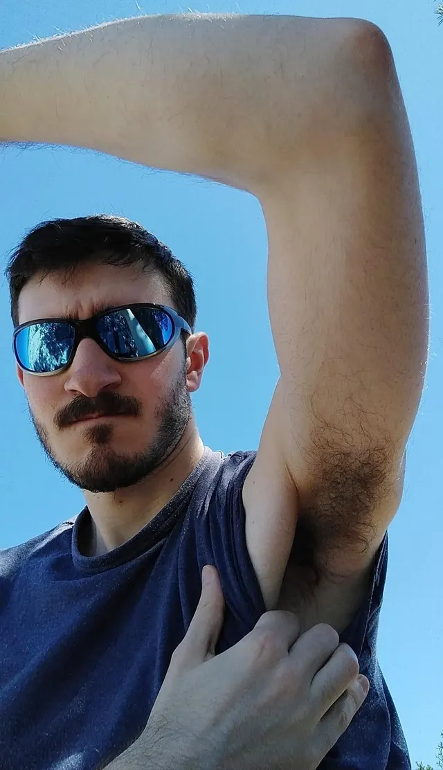 Stare at my pits while I enjoy the view