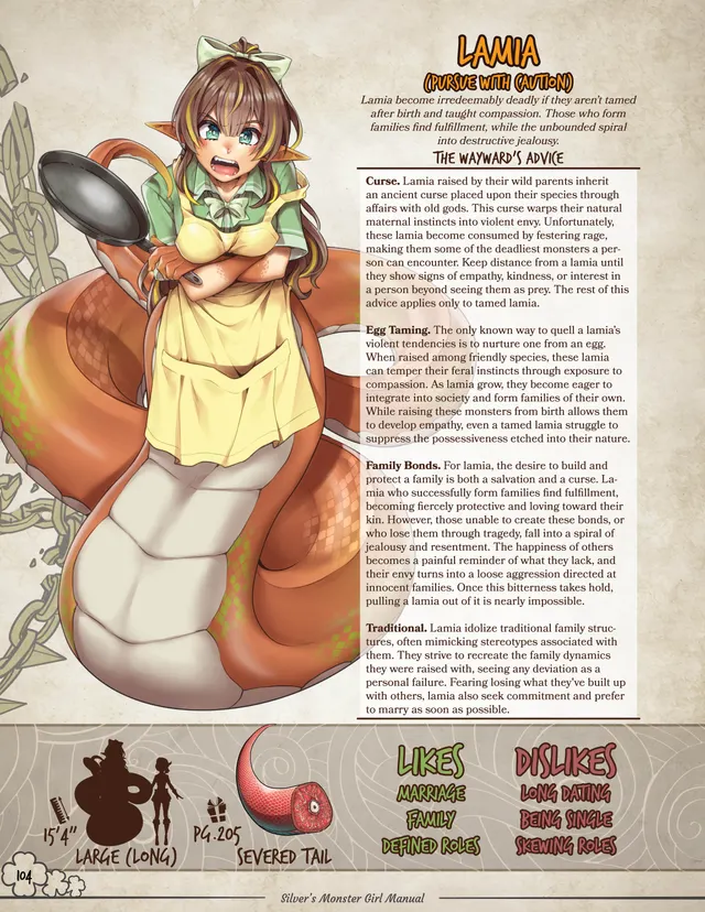 🍀Silver's Monster Girl Manual: Lamia!