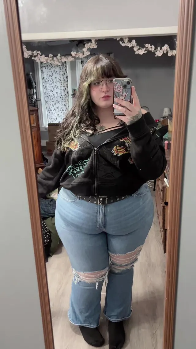 Bulging out the front and the back