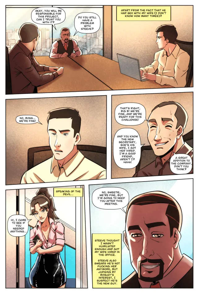 Wife and office colleagues 3 #wip (get your custom comic with me, dm for rates)