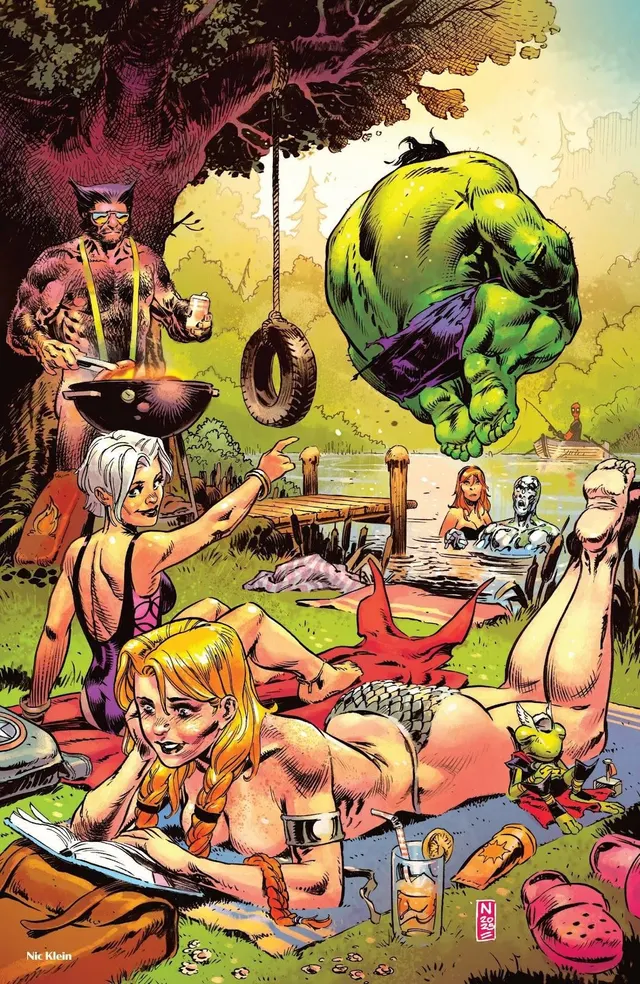 My favorite pieces from [Marvel Swimsuit Special: Friends, Foes, & Rivals]