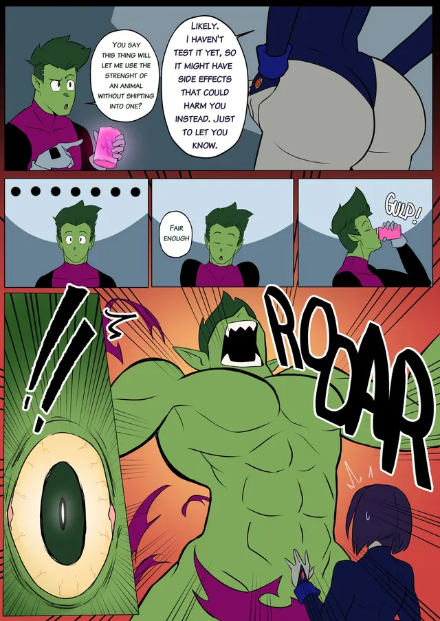 Raven gets ravaged by THE BEAST Boy
