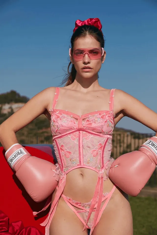 Barbra Palvin - see through panties