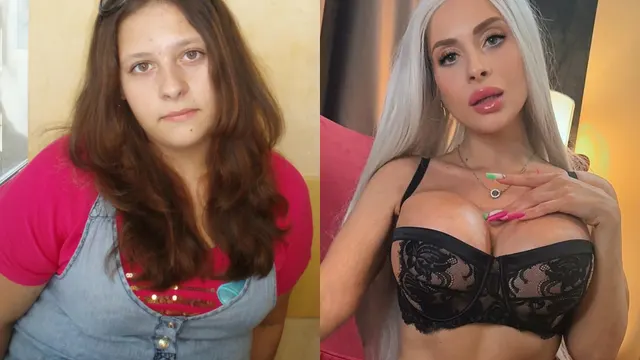 Bimbofication works. From plain to plastic perfection 🔝!