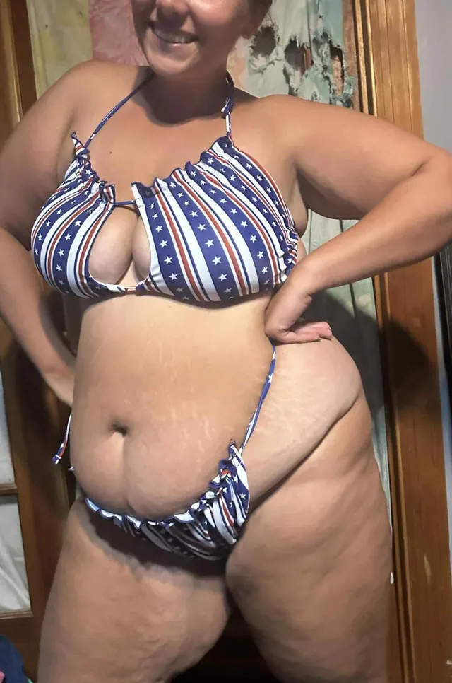 Feeling patriotic in my new bikini!