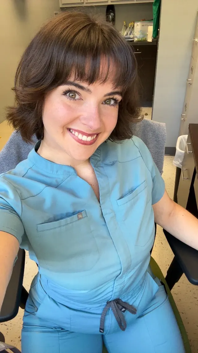 me in my scrubs vs. me out of them!