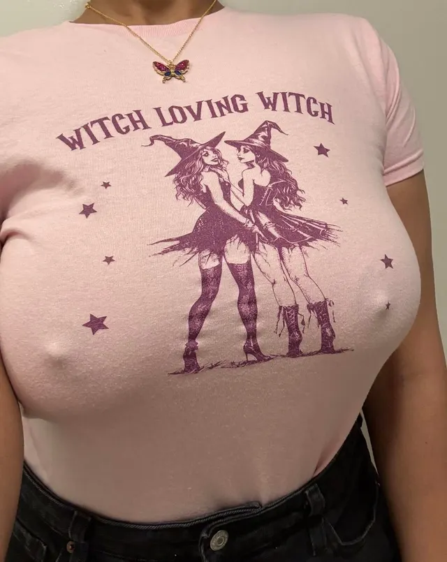 Love how my tits look in and out of my new shirt 🪄