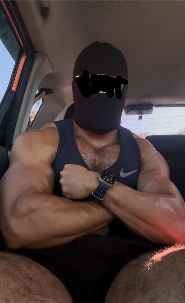 Real hairy man coming through