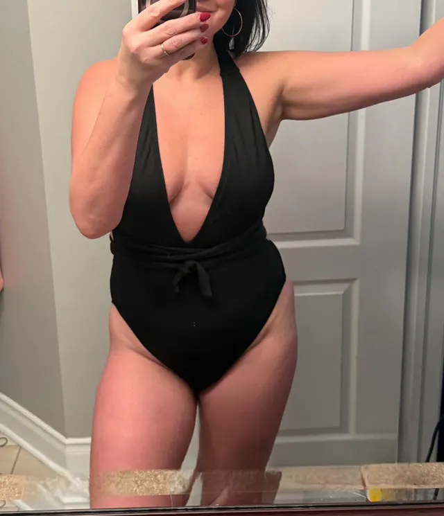 This everyday middle-aged mombod is ready for bed after a little dip in the hot tub.