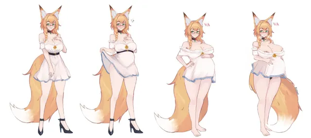 Foxwife's Pregnancy Progression