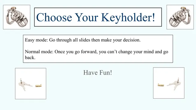 Find Yourself a Permanent Keyholder! [Chastity] [Femdom] [Choice] [Hentai]