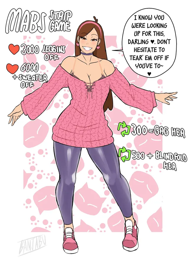 Mabel & Candy Stripgame (Gravity Falls) [Banjabu] Porn Comics