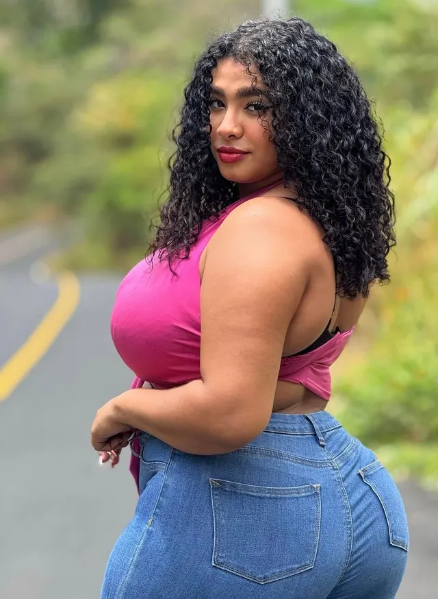 Truly a curly haired goddess