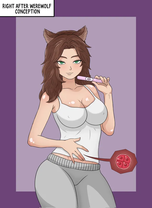 Werewolf pregnancy progression commission (VenomSnk3)