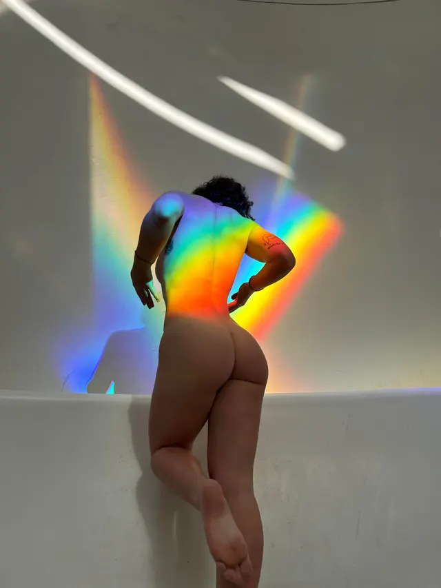 soaking up the rainbows at the light sanctuary