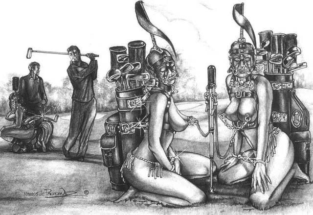 Pony girl golf caddys