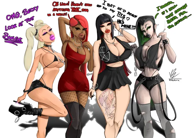 Goth Bimbos anyone? [OC]