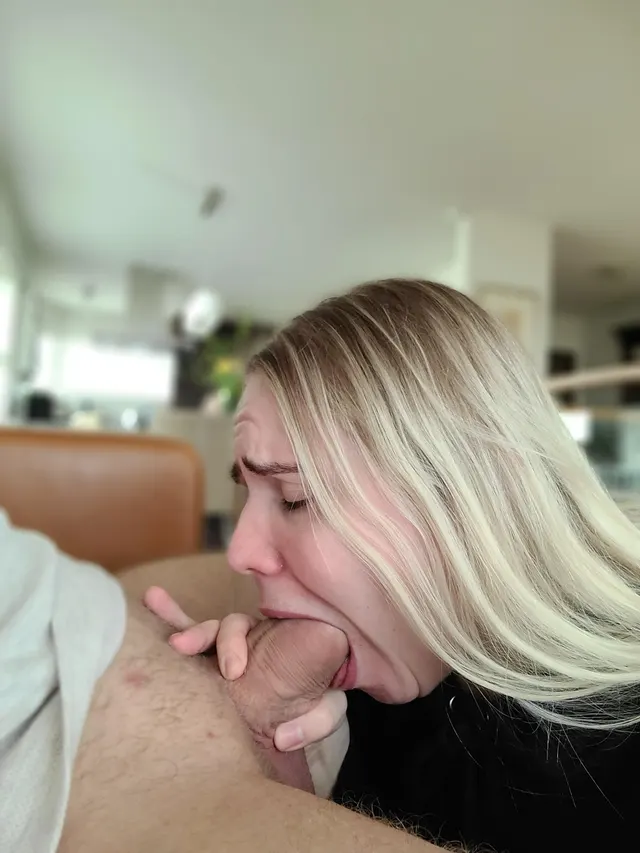 Do I look pretty gagging on cock?