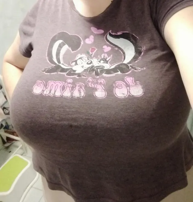 Just a big girl in a tiny t-shirt