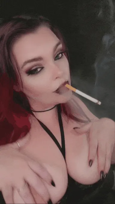 Did someone ask for a smoking, big titty, goth girlfriend?
