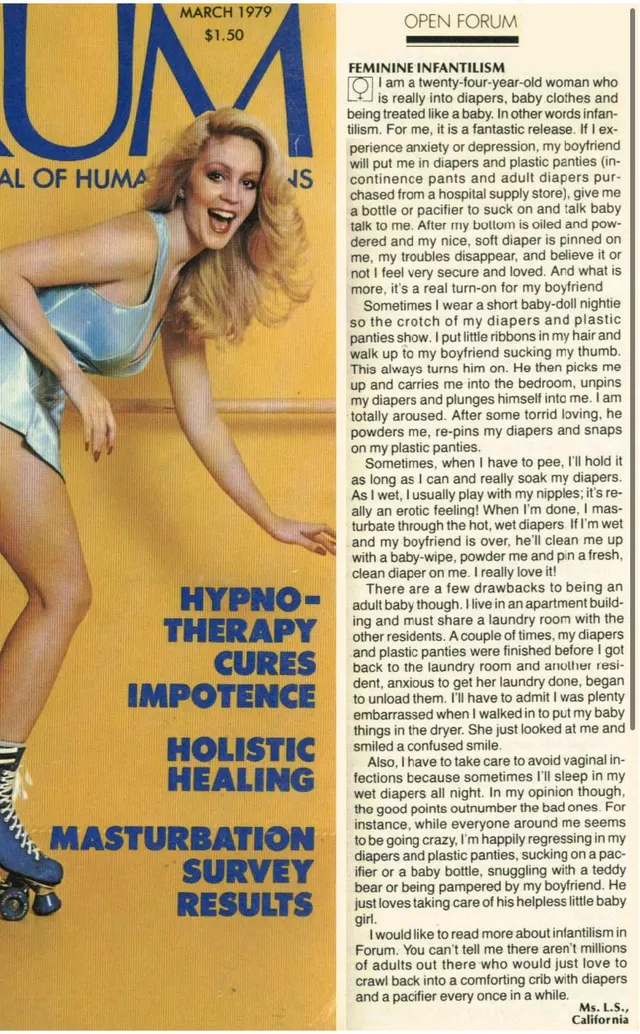 1972 ABDL porn magazine article