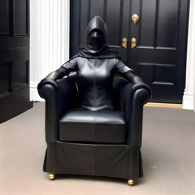 The assassin gets too into her disguise and ends up becoming the wealthy target's chair