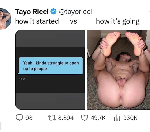 He opened up alright