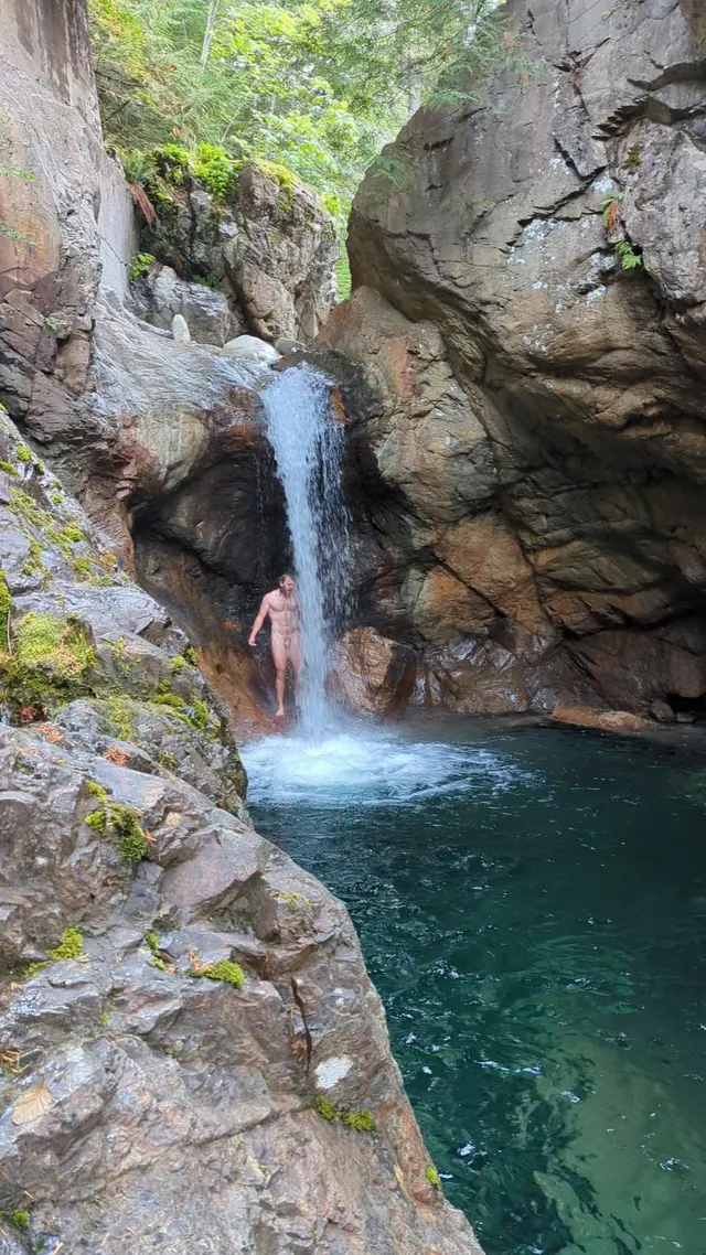 Does a waterfall count as a shower?