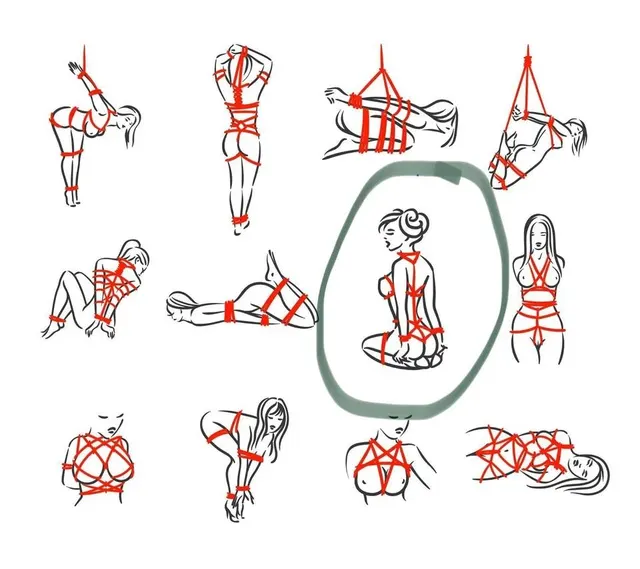 Looking for the circled pose name and how to tie it