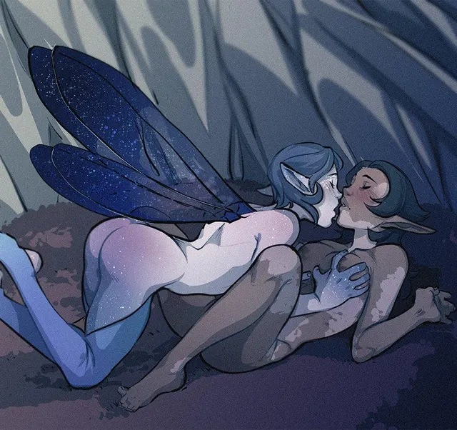 Fairies under the moonlight (Kukumomo) [OC]