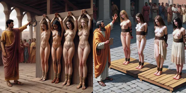 Attached vs Freestanding Slave Auction Blocks