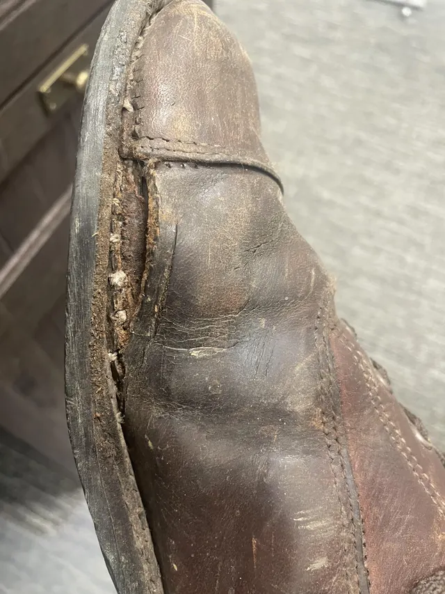 1,000 Mile Wolverine’s. On 3rd or 4th resole after 11+ years, but new hole. Is this repairable.