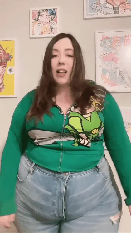 So big it throws off her center of gravity